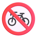 No Bicycles 3d icon