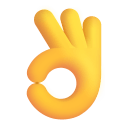 Ok Hand 3d Default icon