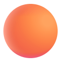 Orange Circle 3d icon