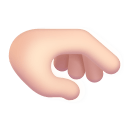Palm-Down-Hand-3d-Light icon