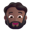Person-Beard-3d-Medium-Dark icon