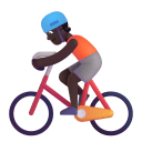 Person Biking 3d Dark icon