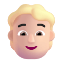 Person-Blonde-Hair-3d-Light icon