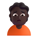 Person Frowning 3d Dark icon