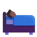 Person In Bed 3d Medium Dark icon