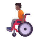 Person-In-Manual-Wheelchair-3d-Medium-Dark icon