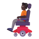 Person In Motorized Wheelchair 3d Dark icon