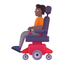 Person In Motorized Wheelchair 3d Medium Dark icon