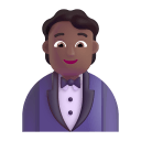 Person In Tuxedo 3d Medium Dark icon