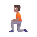 Person Kneeling 3d Medium icon