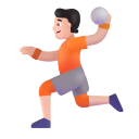 Person Playing Handball 3d Light icon