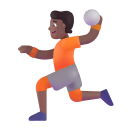 Person Playing Handball 3d Medium Dark icon