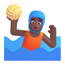 Person Playing Water Polo 3d Medium Dark icon
