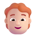 Person Red Hair 3d Light icon