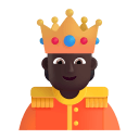 Person With Crown 3d Dark icon