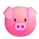Pig Face 3d icon