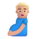 Pregnant Man 3d Medium Light icon