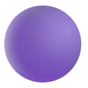 Purple Circle 3d icon