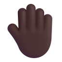 Raised-Back-Of-Hand-3d-Dark icon