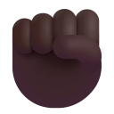 Raised Fist 3d Dark icon