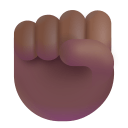 Raised Fist 3d Medium Dark icon