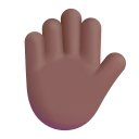 Raised Hand 3d Medium Dark icon