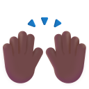 Raising Hands 3d Medium Dark icon