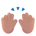Raising-Hands-3d-Medium-Light icon