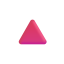 Red Triangle 3d icon