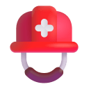 Rescue Workers Helmet 3d icon