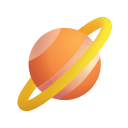 Ringed Planet 3d icon