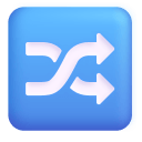 Shuffle-Tracks-Button-3d icon