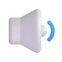 Speaker Medium Volume 3d icon
