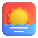 Sunrise-3d icon