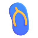 Thong Sandal 3d icon