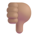 Thumbs Down 3d Medium icon