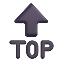 Top-Arrow-3d icon