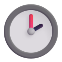 Two Oclock 3d icon