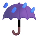 Umbrella With Rain Drops 3d icon