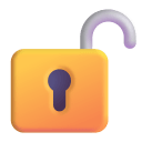 Unlocked-3d icon