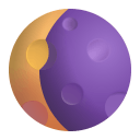 Waning Crescent Moon 3d icon
