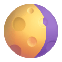 Waning-Gibbous-Moon-3d icon
