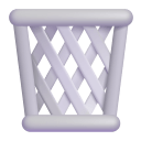 Wastebasket 3d icon