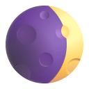 Waxing-Crescent-Moon-3d icon