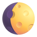 Waxing Gibbous Moon 3d icon