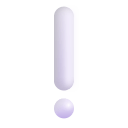 White-Exclamation-Mark-3d icon