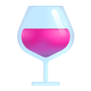 Wine Glass 3d icon