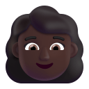 Woman 3d Dark icon