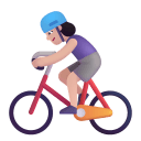Woman Biking 3d Light icon
