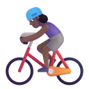 Woman Biking 3d Medium Dark icon